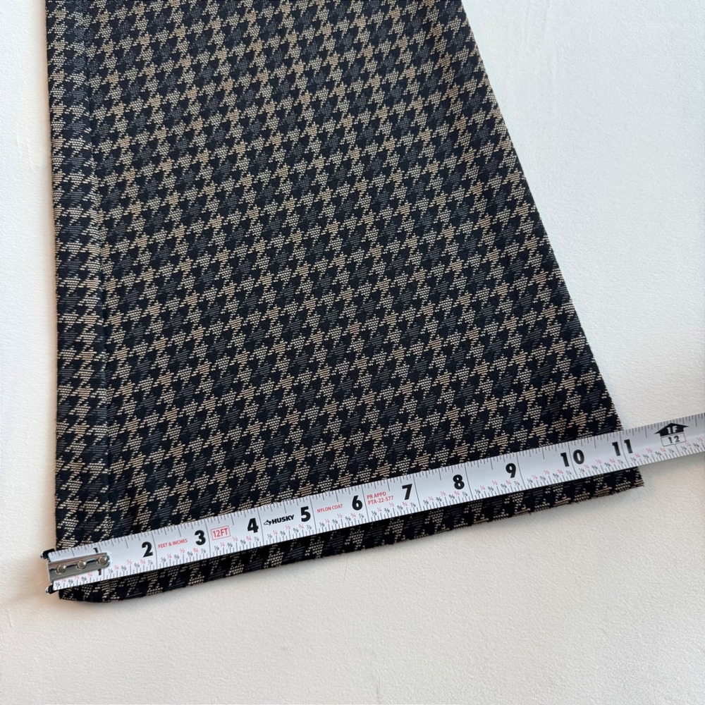 Avenue Montaigne Bellini Starling Houndstooth Flare Pants Brown Black Size 10 - Picture 12 of 14